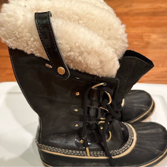 Sorel Joan Of Arctic Tall Boots Black Waterproof NL2392-010 Women's Size 8 US - Picture 6 of 16